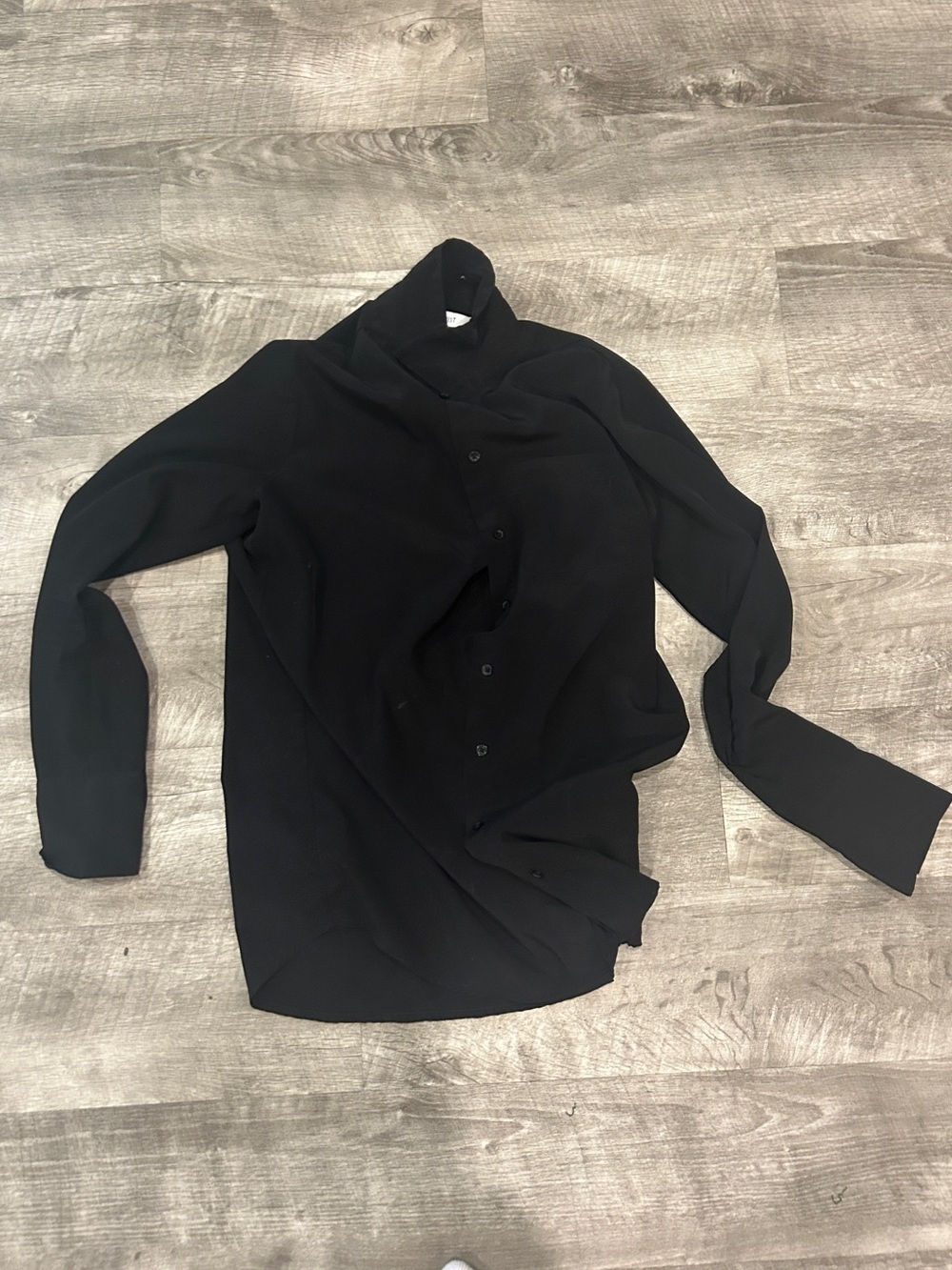 Nine West Black Men's Long-Sleeve Button Shirt